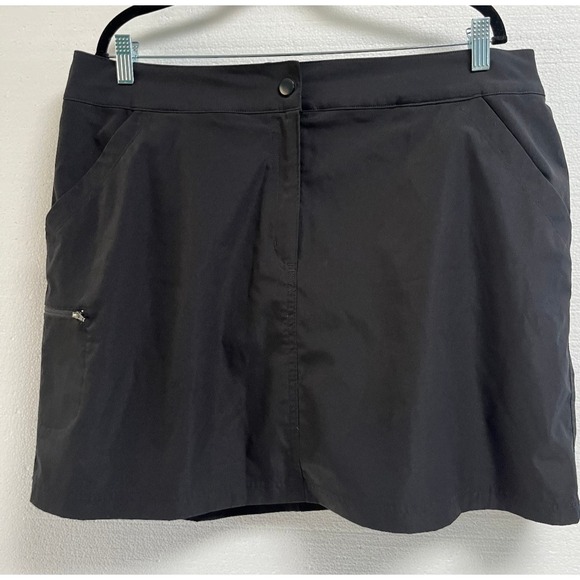 32 Degrees Cool Athletic Skirt Womens XL Black Skort Front Pockets Tennis - Picture 1 of 7